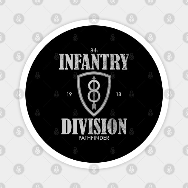 8th Infantry Division (distressed) Magnet by TCP